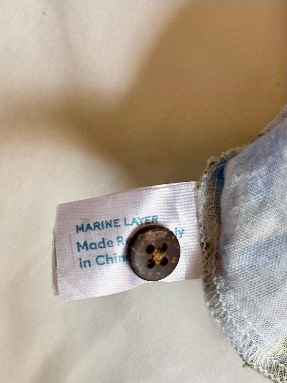 Marine Layer Tropical Hawaiian Button Up Camp Shirt Small - Picture 8 of 8